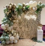 Arche de ballon vert d'eau Arche de ballon vert d'eau