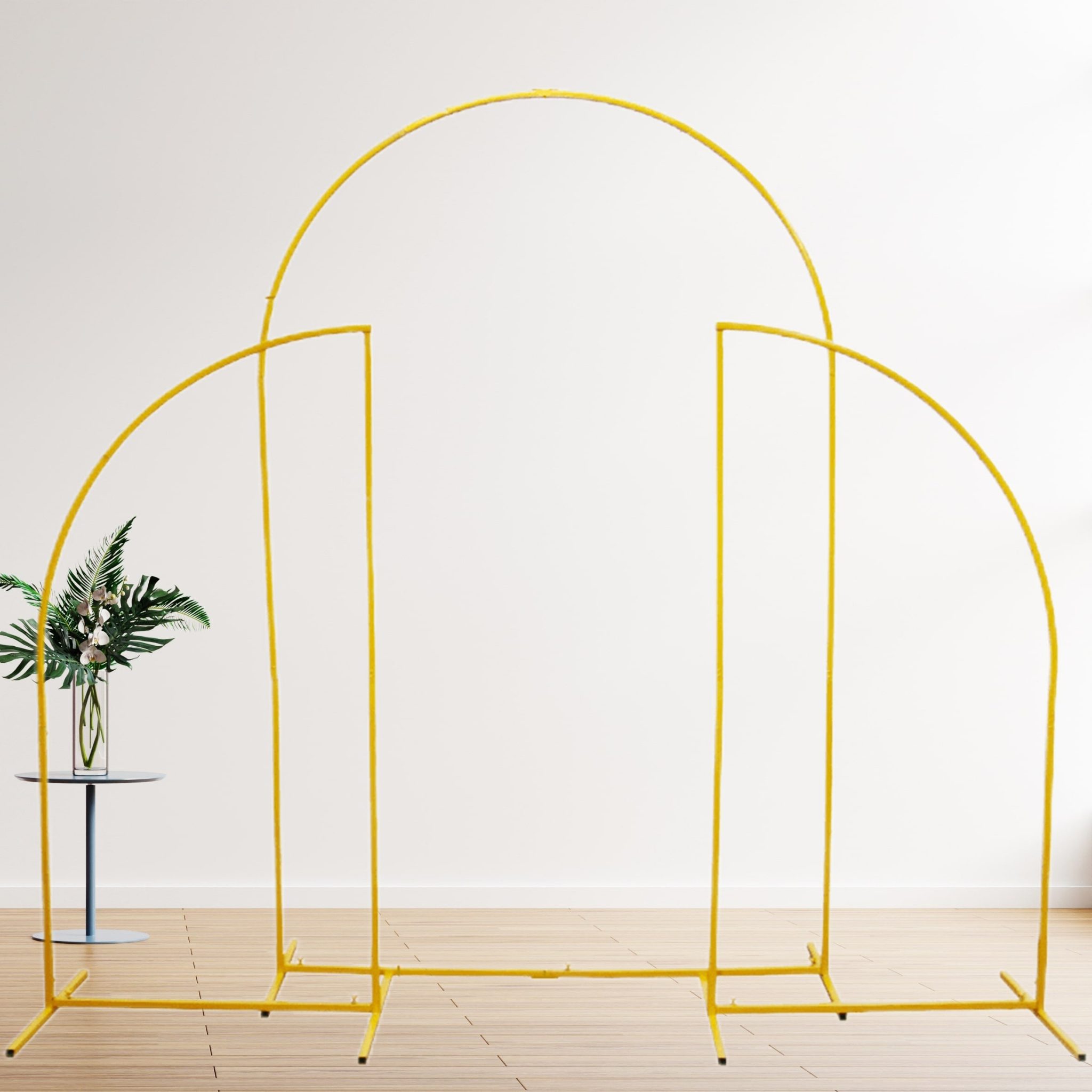 Support Arche Ballons Mariage Métal - Cadre Porte Portable 4 Pieds à 2,2m Pour Fleurs Guirlandes Photobooth Événements